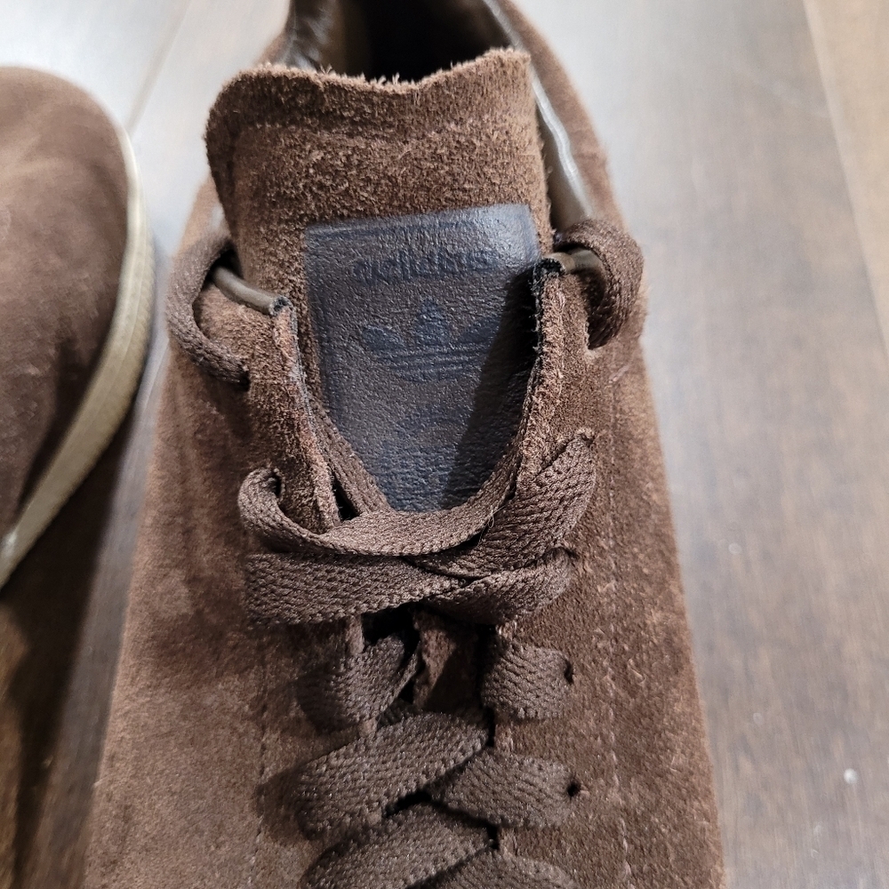 Adidas Vintage Originals Brown Suede Gazelles Sneakers size 7.5 - Picture 5 of 12